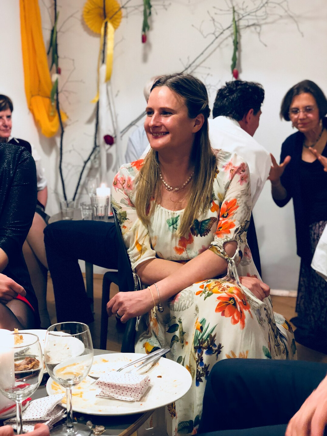 Team around a table during a presentation