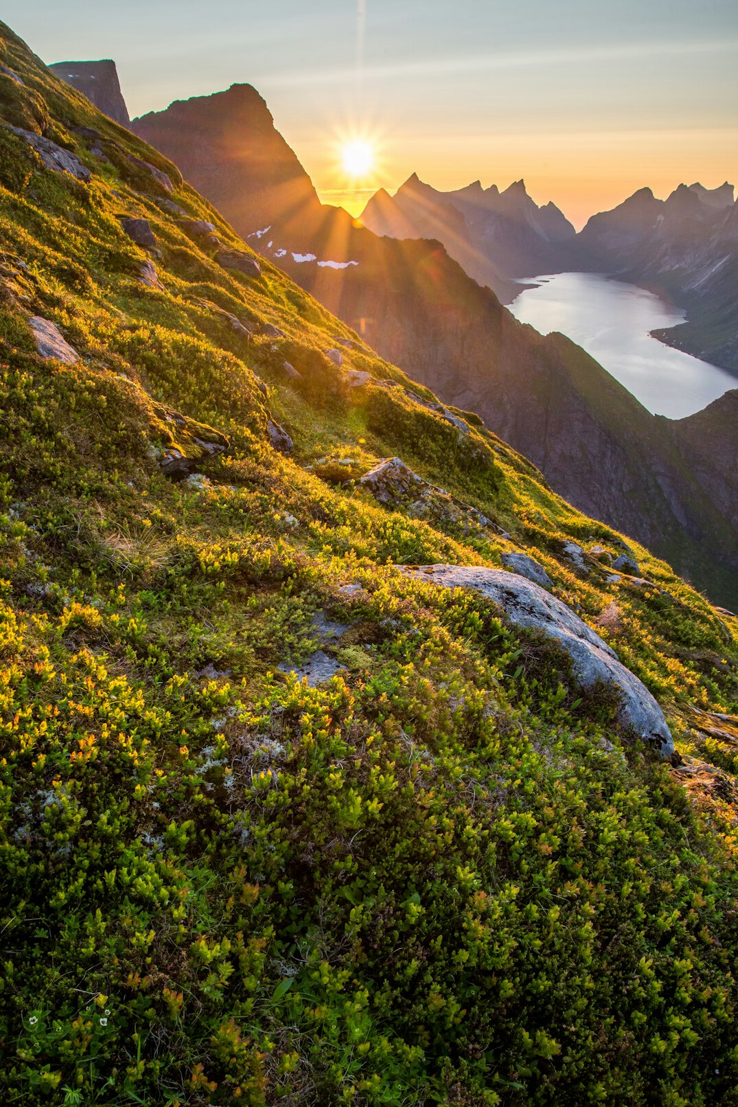 sunrise over mountains