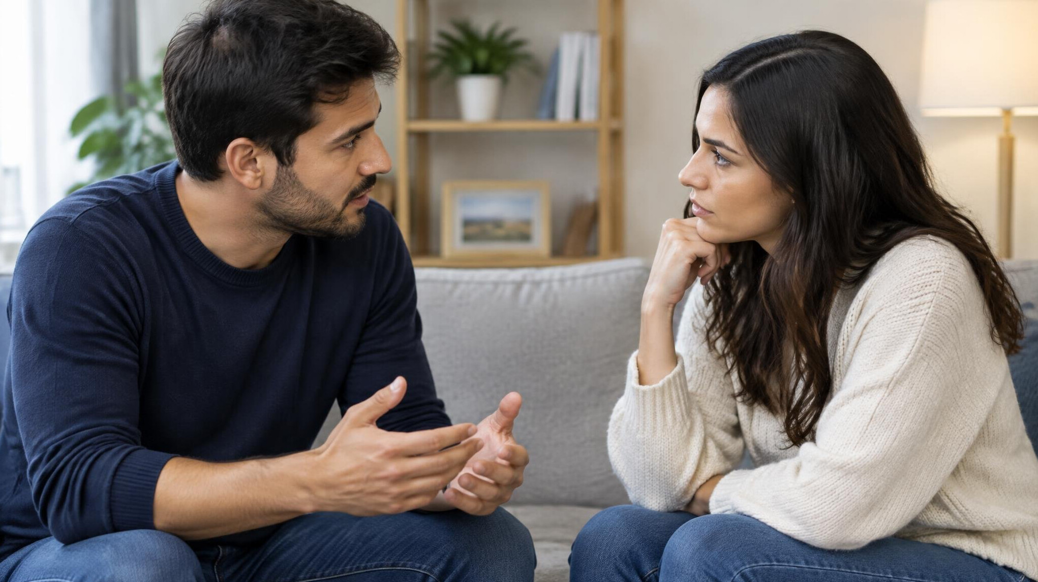 couple talking seriously